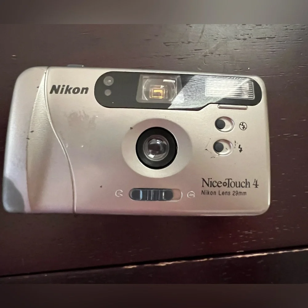 Vintage Nikon Nice Touch 4 35mm Film Camera w/ 29mm Lens – Untested